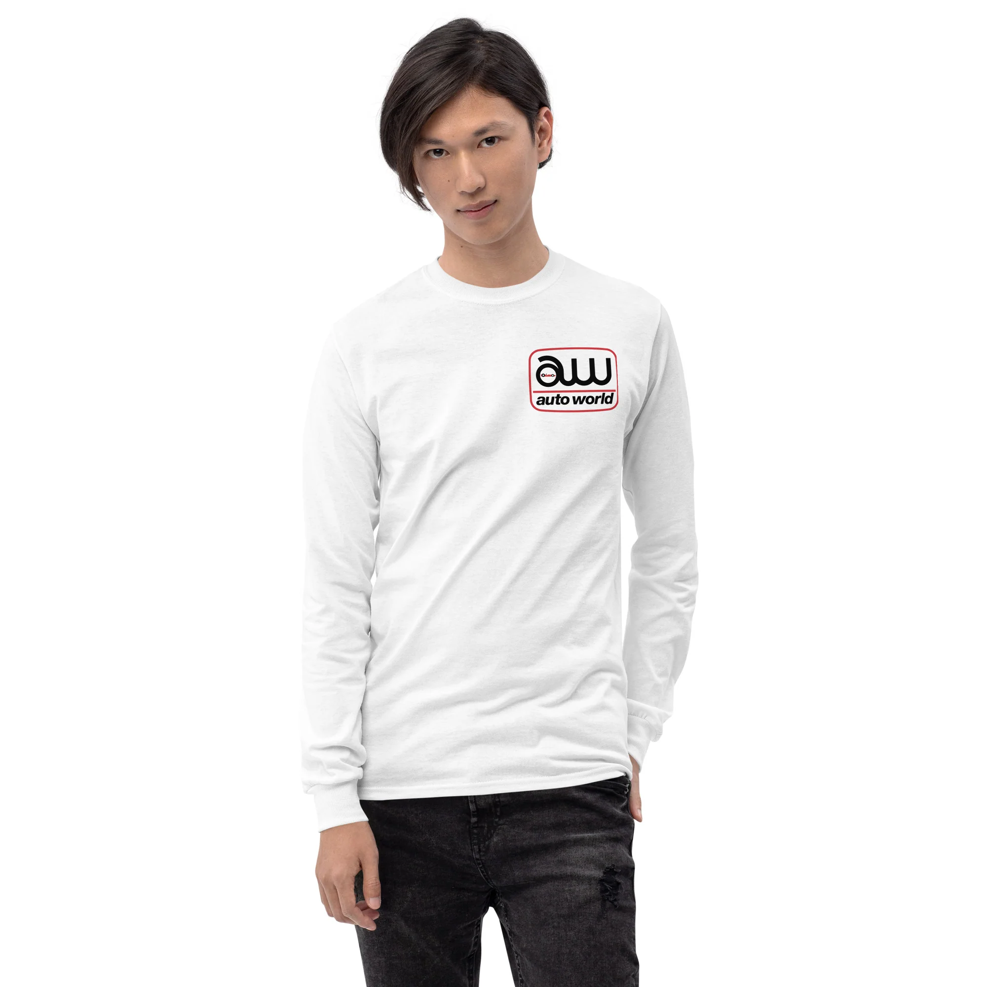 AUTO WORLD LOGO PRINTED LONG-SLEEVED T-SHIRT (FRONT) - Image 4
