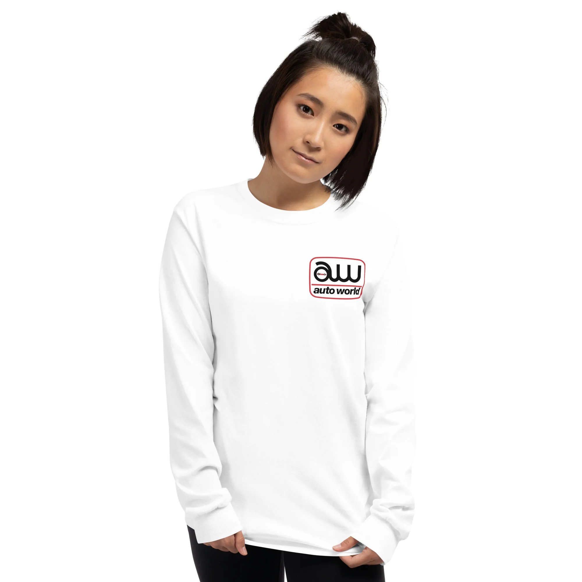 AUTO WORLD LOGO PRINTED LONG-SLEEVED T-SHIRT (FRONT) - Image 5