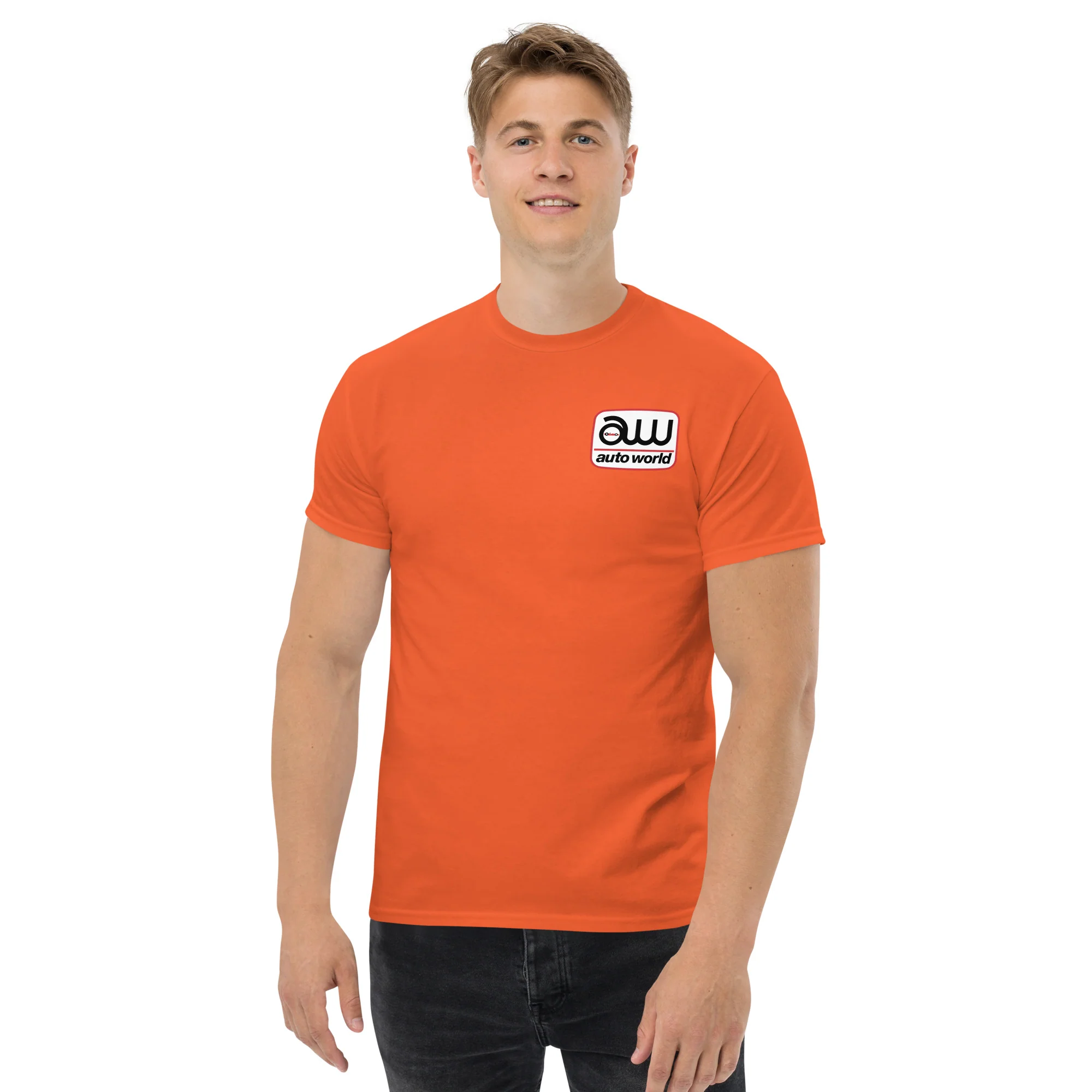 AUTO WORLD LOGO PRINTED T-SHIRT (FRONT AND BACK) - Image 11