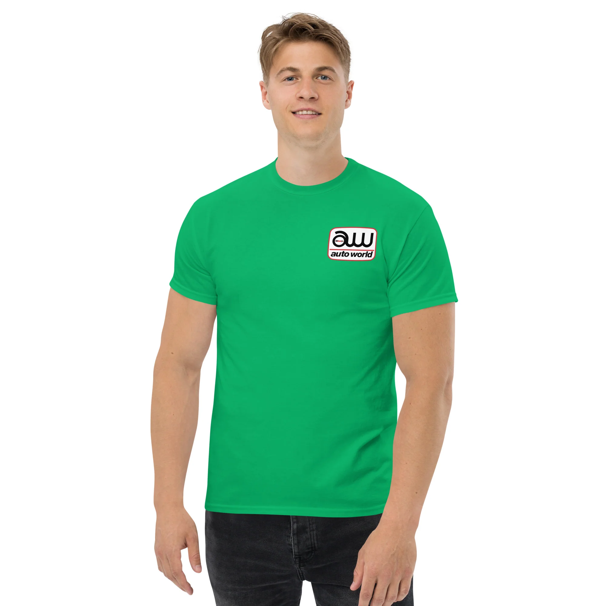 AUTO WORLD LOGO PRINTED T-SHIRT (FRONT AND BACK) - Image 13