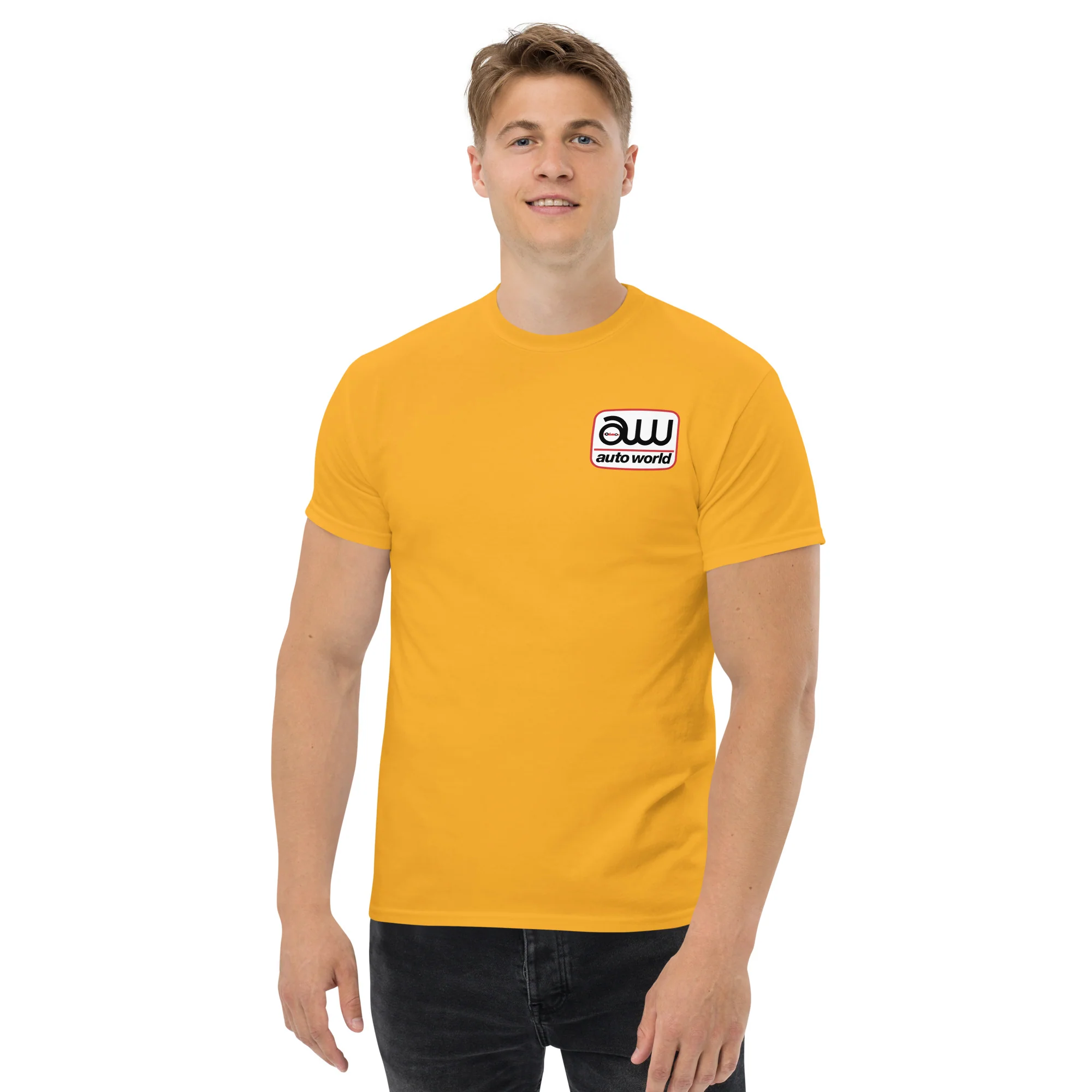 AUTO WORLD LOGO PRINTED T-SHIRT (FRONT AND BACK) - Image 15