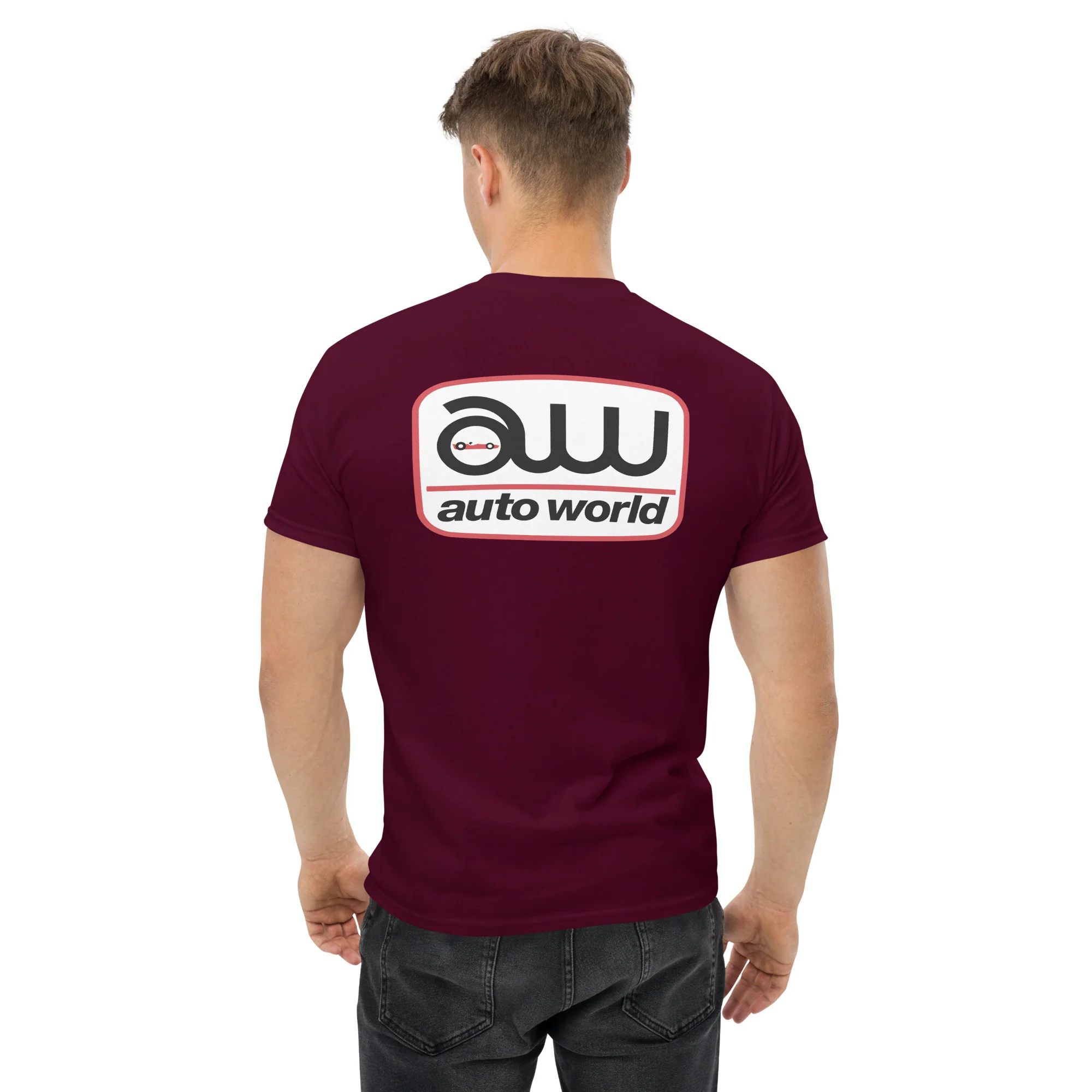AUTO WORLD LOGO PRINTED T-SHIRT (FRONT AND BACK) - Image 3