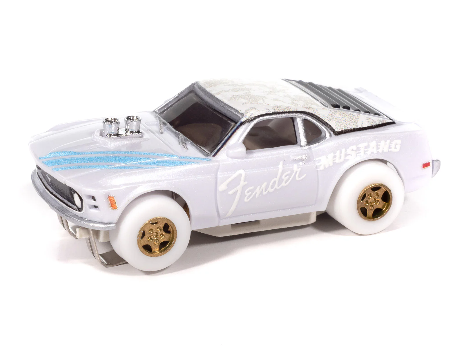 Auto World Super III 1970 BOSS Mustang Fender (iWheels) HO Scale Slot Car