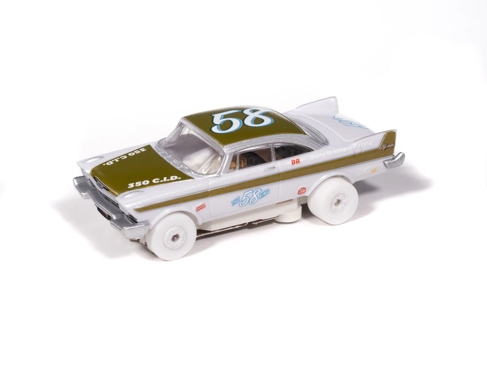 Auto World Thunderjet 1958 Plymouth Fury (iWheels) HO Scale Slot Car