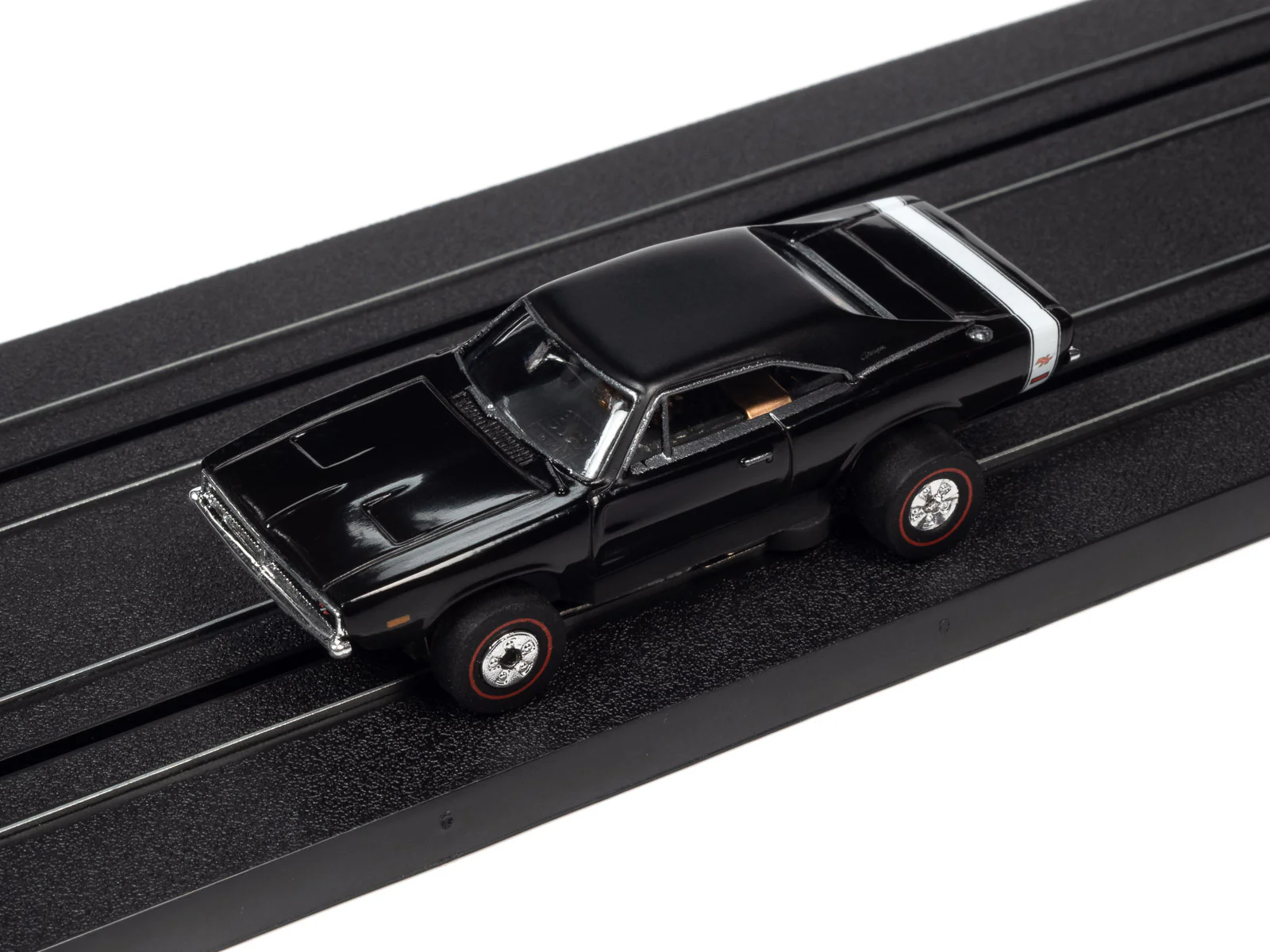 Auto World Thunderjet 1969 Dodge Charger R/T (Black) HO Scale Slot Car - Image 4