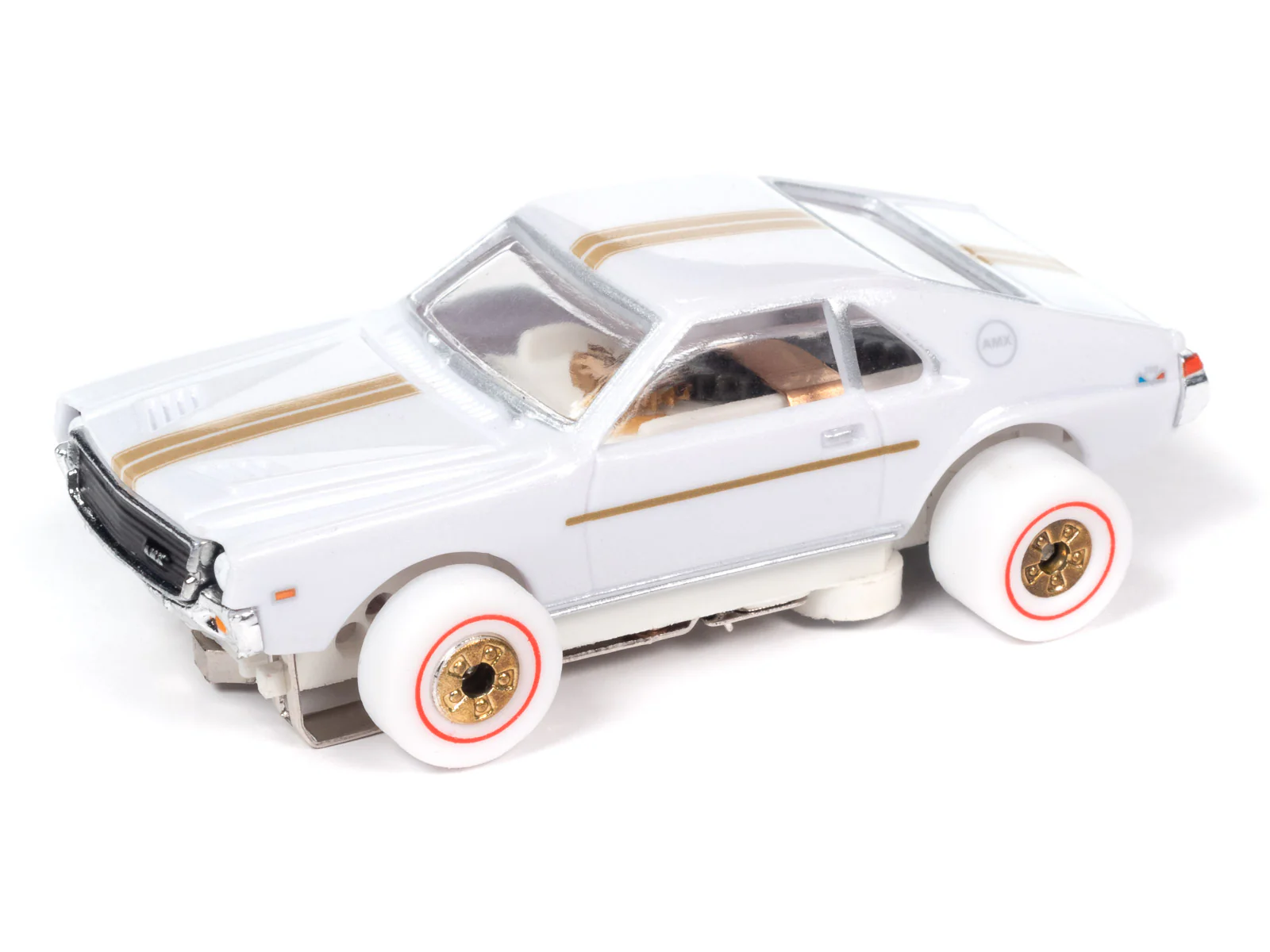 Auto World Thunderjet Collier Motors - 1969 AMC AMX (iWheesl) HO Slot Car
