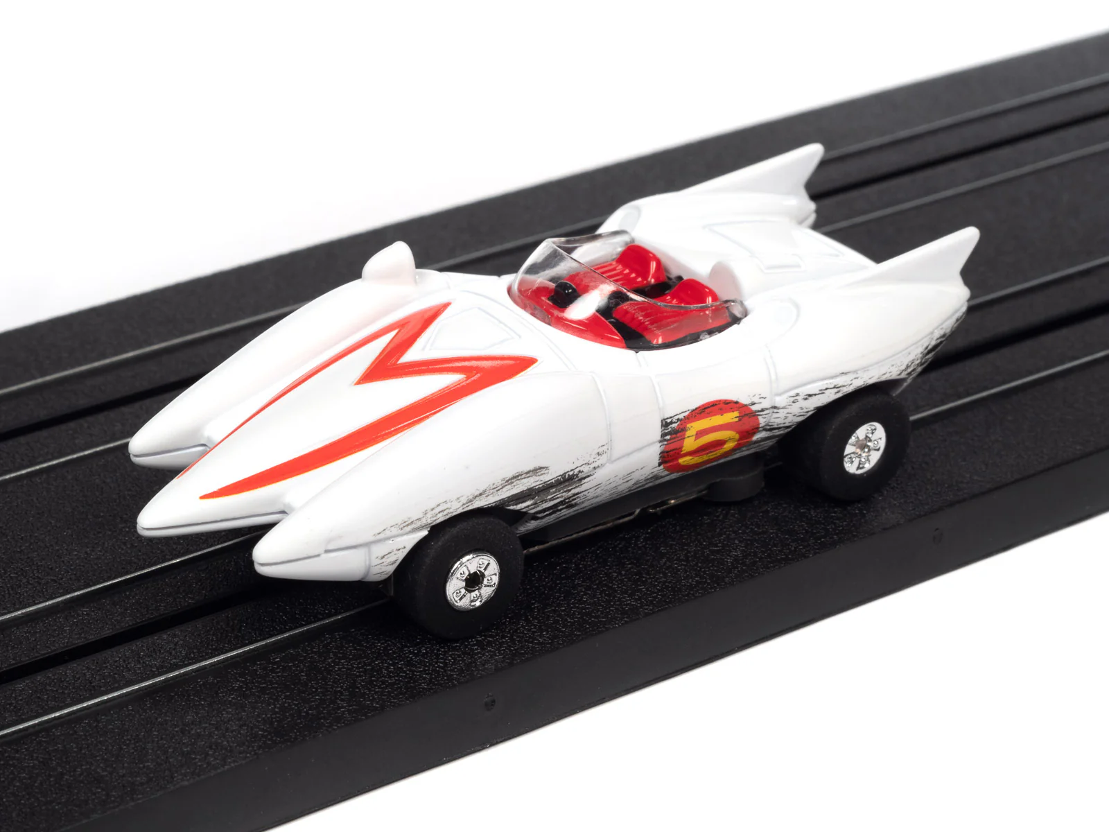 Auto World Thunderjet Speed Racer - Mach 5 (Race Worn) HO Scale Slot Car - Image 4