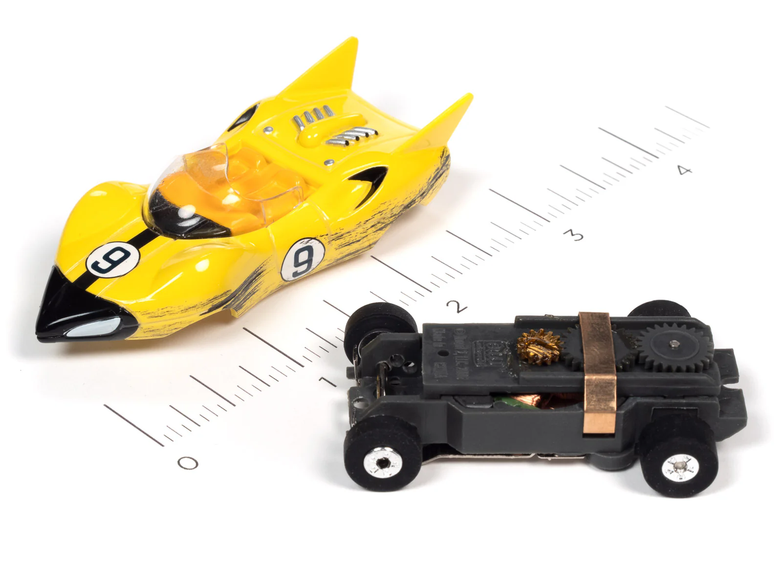 Auto World Thunderjet Speed Racer - Racer X Shooting Star (Race Worn) HO Scale Slot Car - Image 3