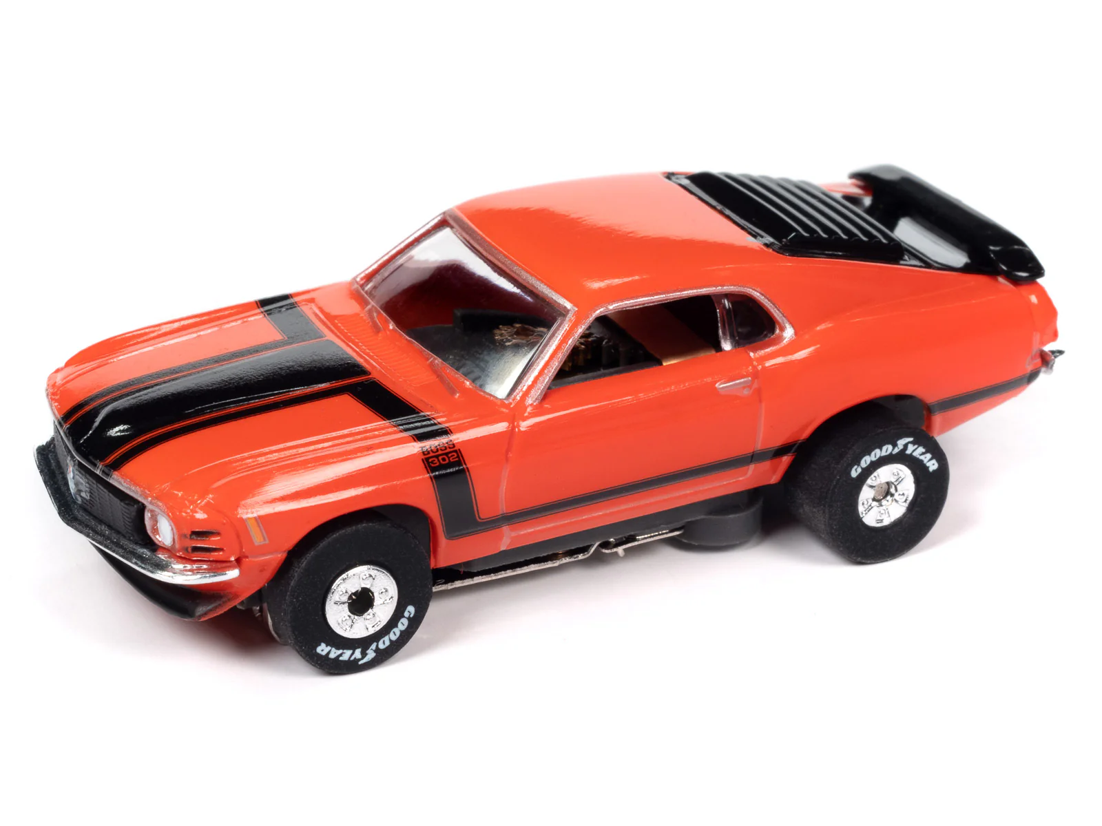 Auto World Thunderjet Tasca Ford 1970 Mustang Boss 302 (Red) HO Slot Car - Image 2