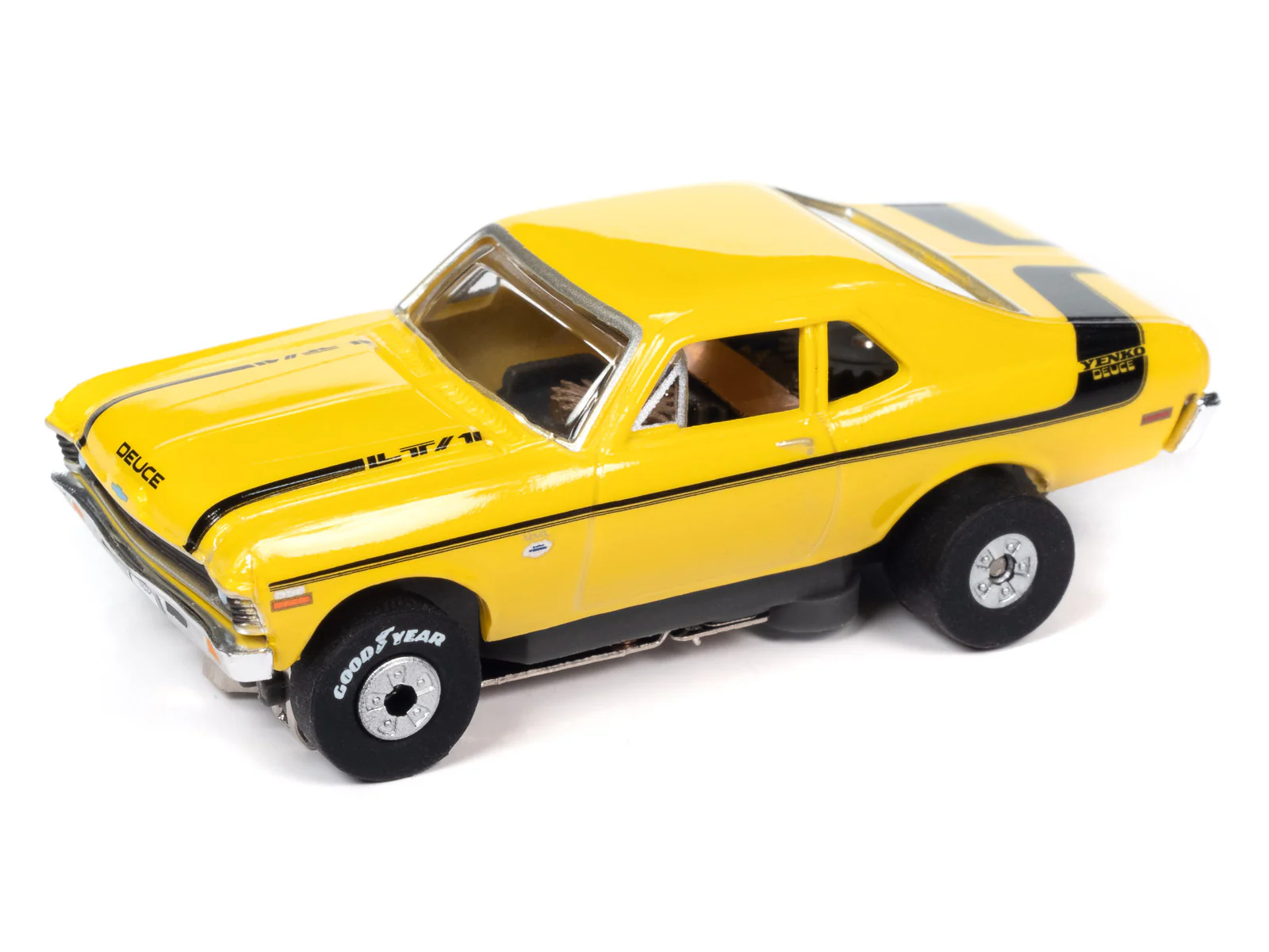 Auto World Thunderjet Yenko 1970 Chevrolet Nova (Yellow) HO Slot Car - Image 2