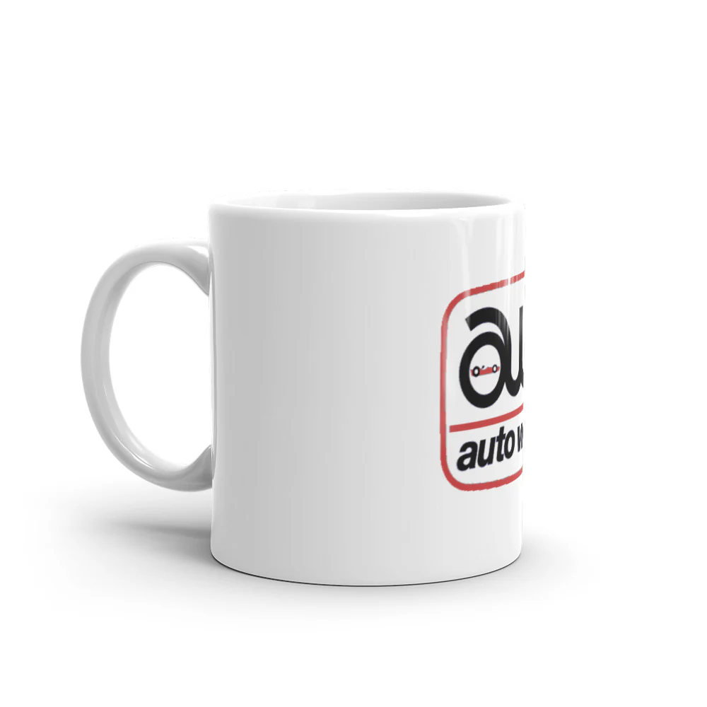 Auto World White Glossy Mug - Image 3