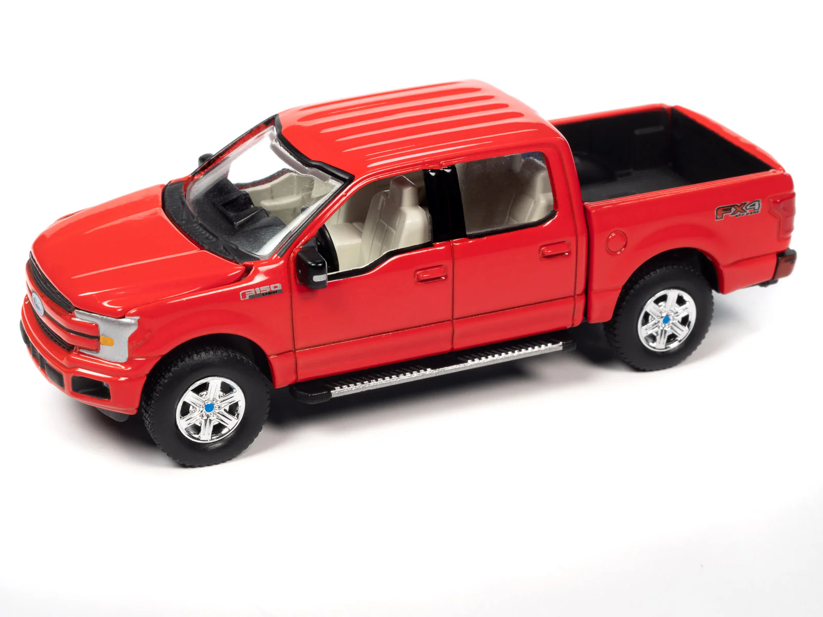 Auto World Worlds Best Dad 2018 Ford F150 Lariat Pickup Truck w/Base & Trading Card (Red) 1:64 Scale Diecast - Image 3