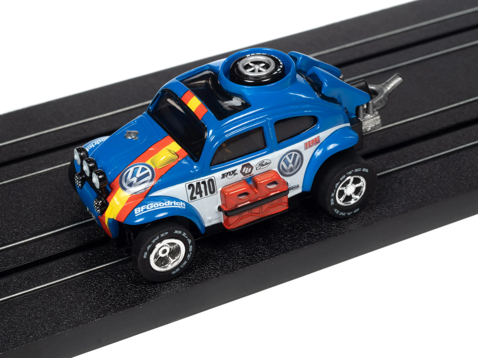 Auto World Xtraction 1965 Volkswagen Baja Bug (blue) HO Scale Slot Car - Image 4