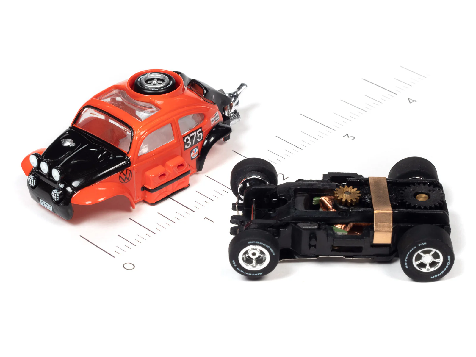 Auto World Xtraction 1965 Volkswagen Baja Bug HO Scale Slot Car - Image 3
