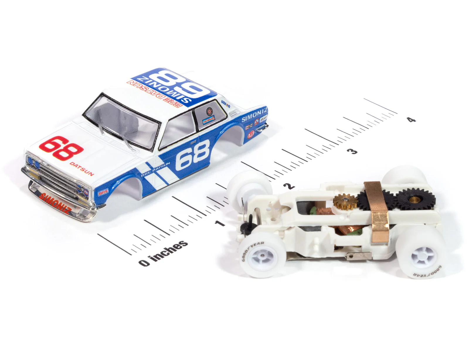 Auto World Xtraction 1972 BRE Datsun 510 Guest Car #68 - (iWheels) HO Scale Slot Car - Image 2