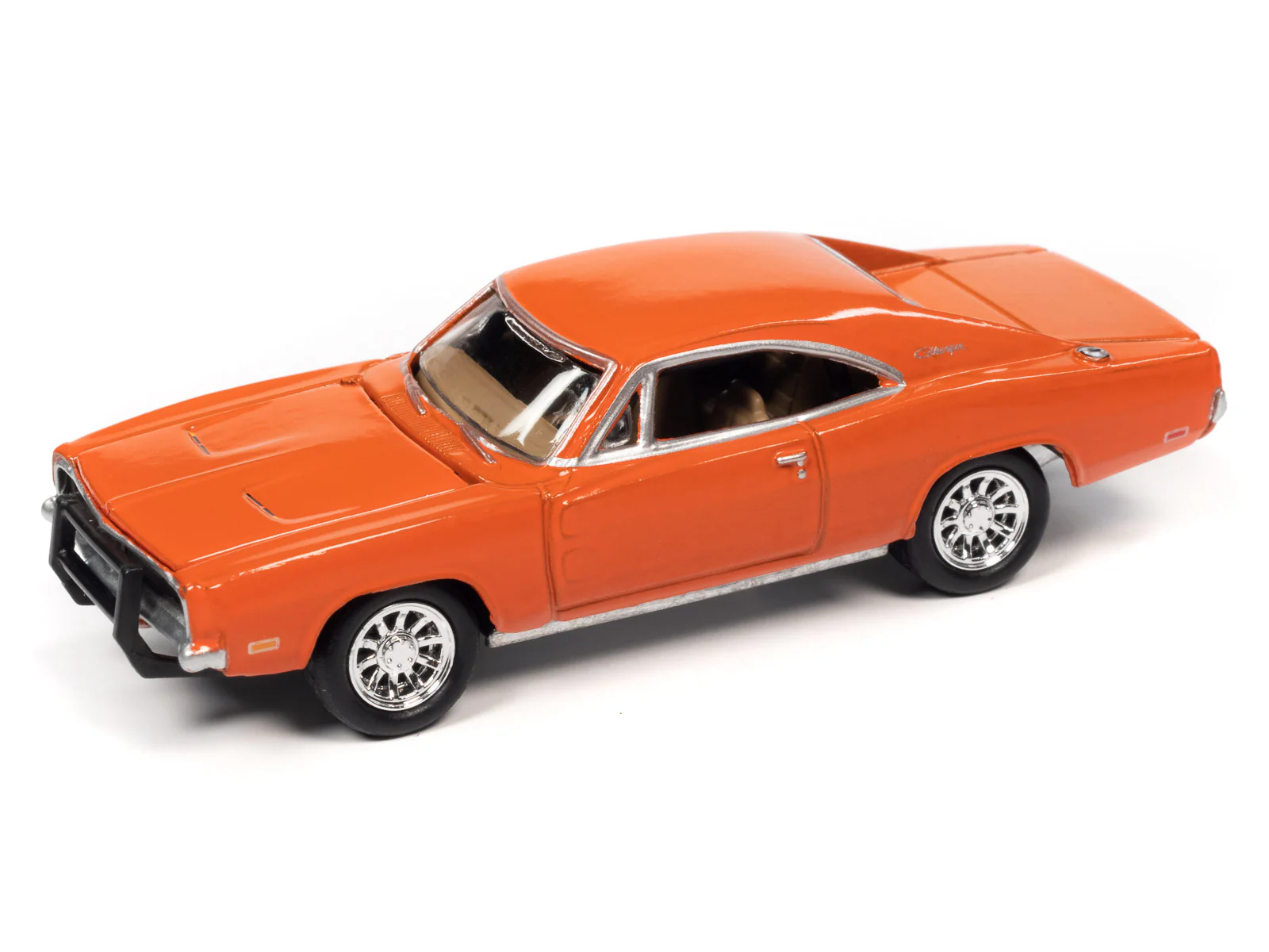 Johnny Lightning 1969 Dodge Charger (Orange) 1:64 Scale Diecast - Image 2