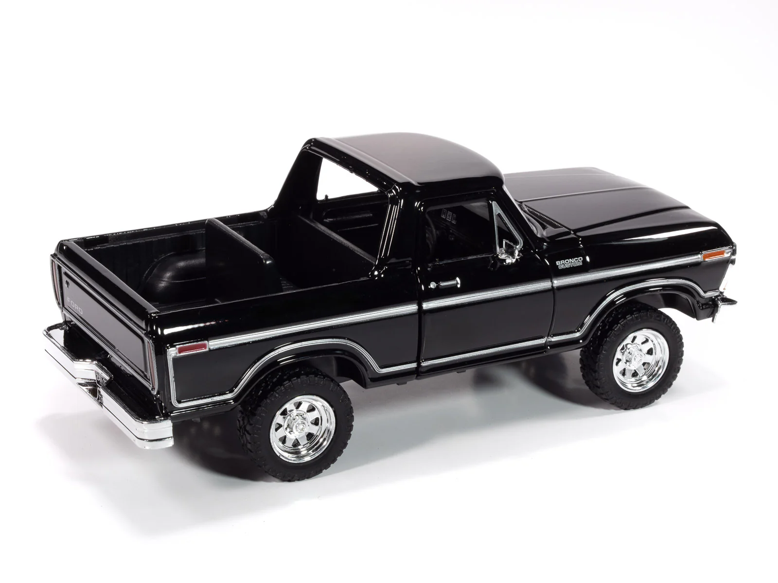 Johnny Lightning 1978 Ford Bronco (Black) 1:24 Diecast - Image 3
