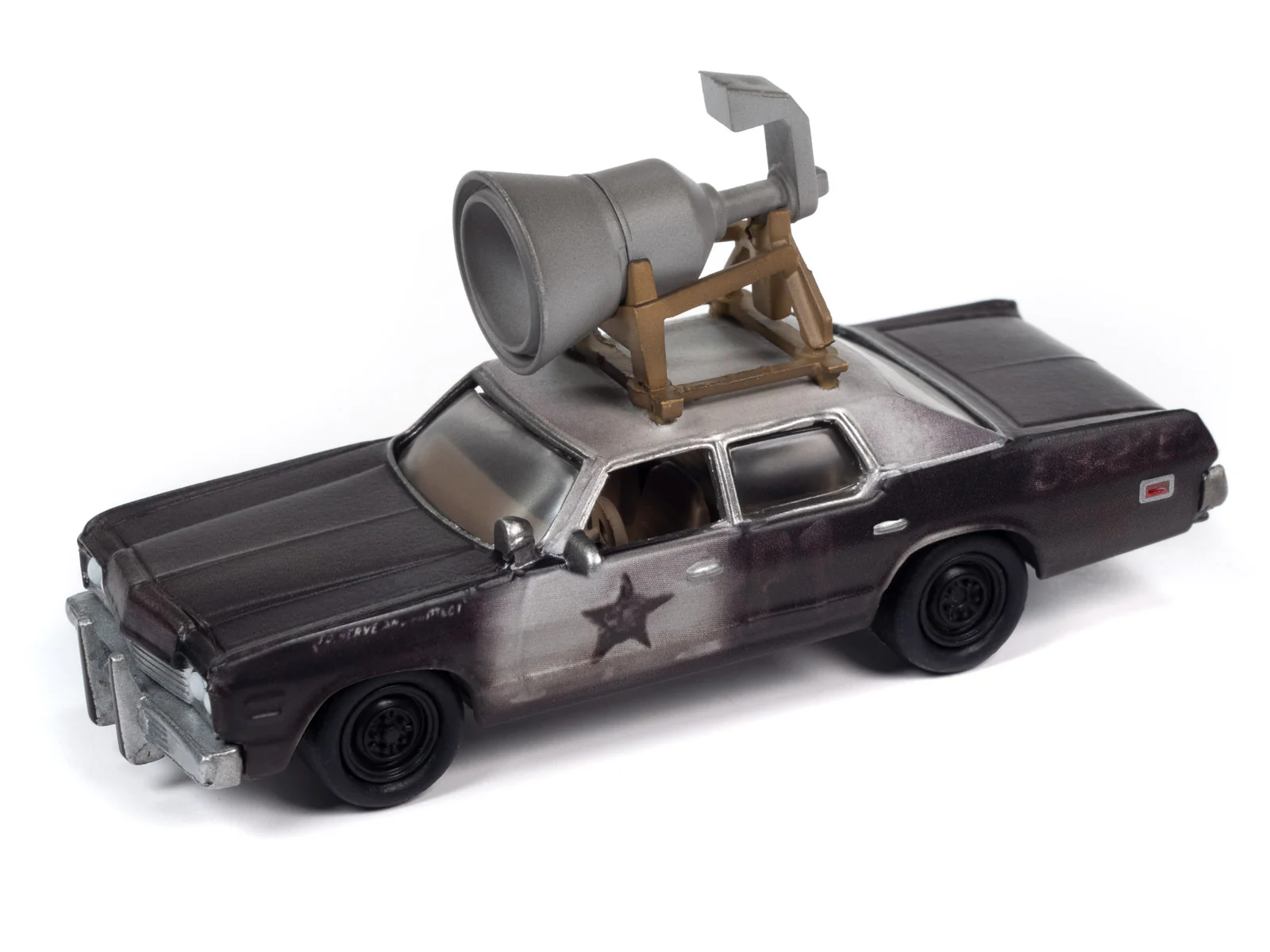 Johnny Lightning Blues Brothers w/Roof Speaker 1974 Dodge Monaco 1:64 Scale Diecast - Image 2