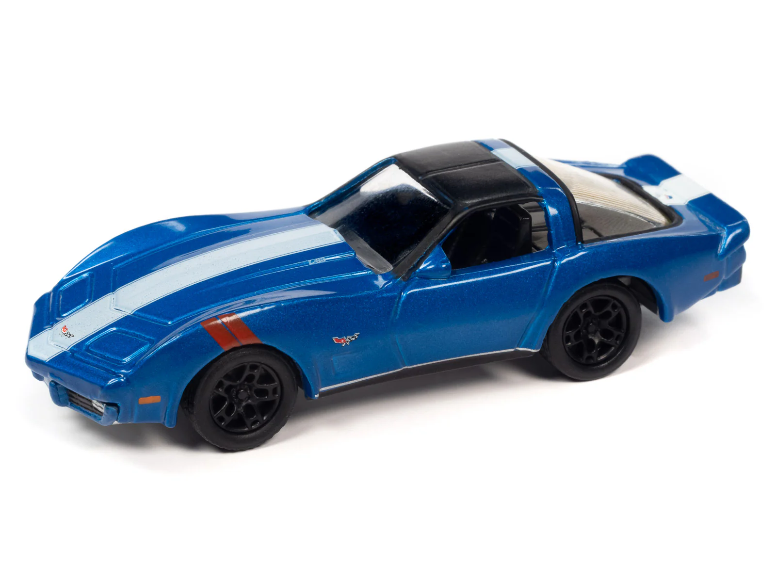 Johnny Lightning Classic Gold 1979 Chevrolet Corvette (Dark Blue Metallic) 1:64 Scale Diecast - Image 2
