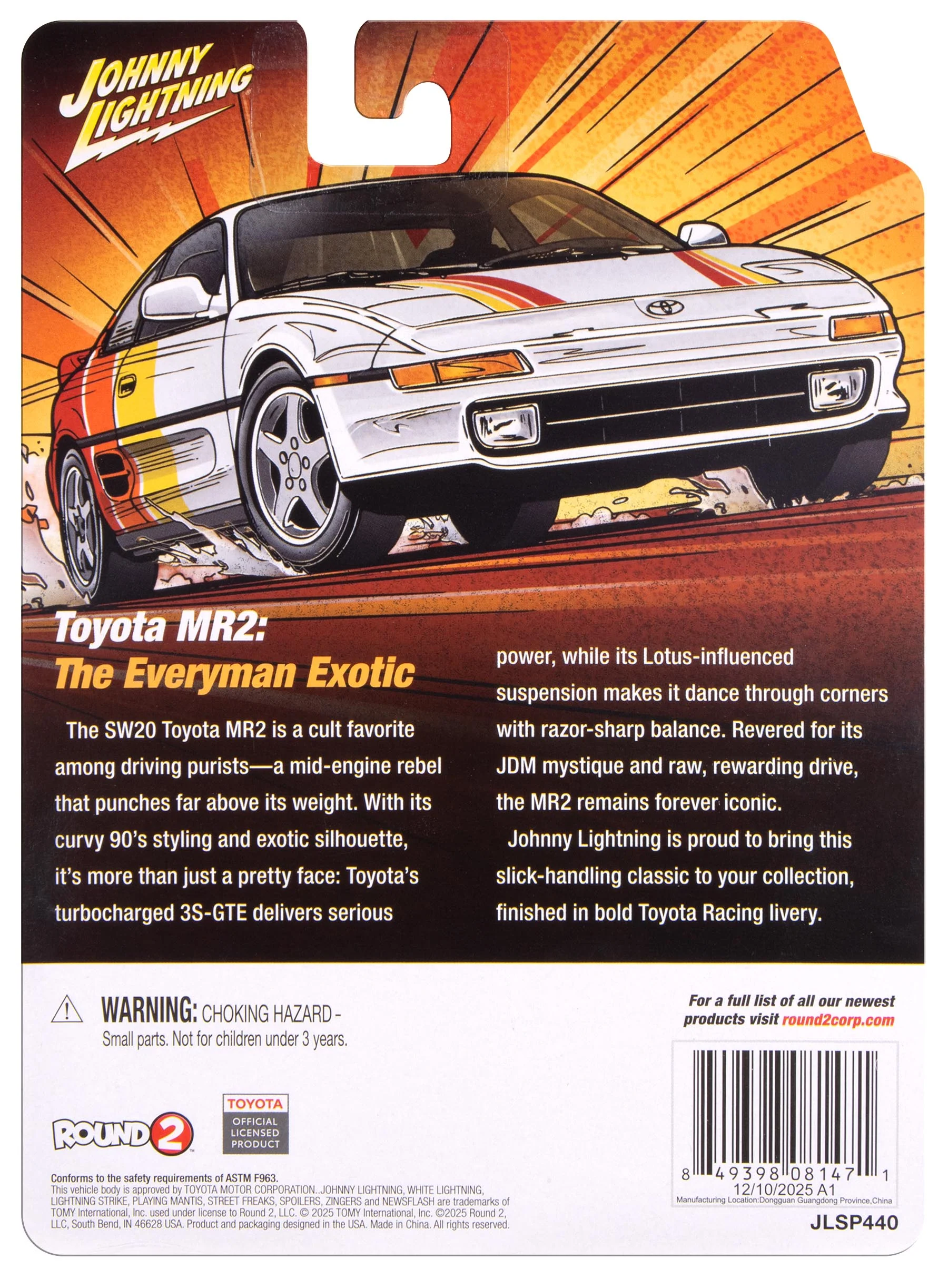 Johnny Lightning Hobby Exclusive 1991 Toyota MR2 1:64 Scale Diecast - Image 3