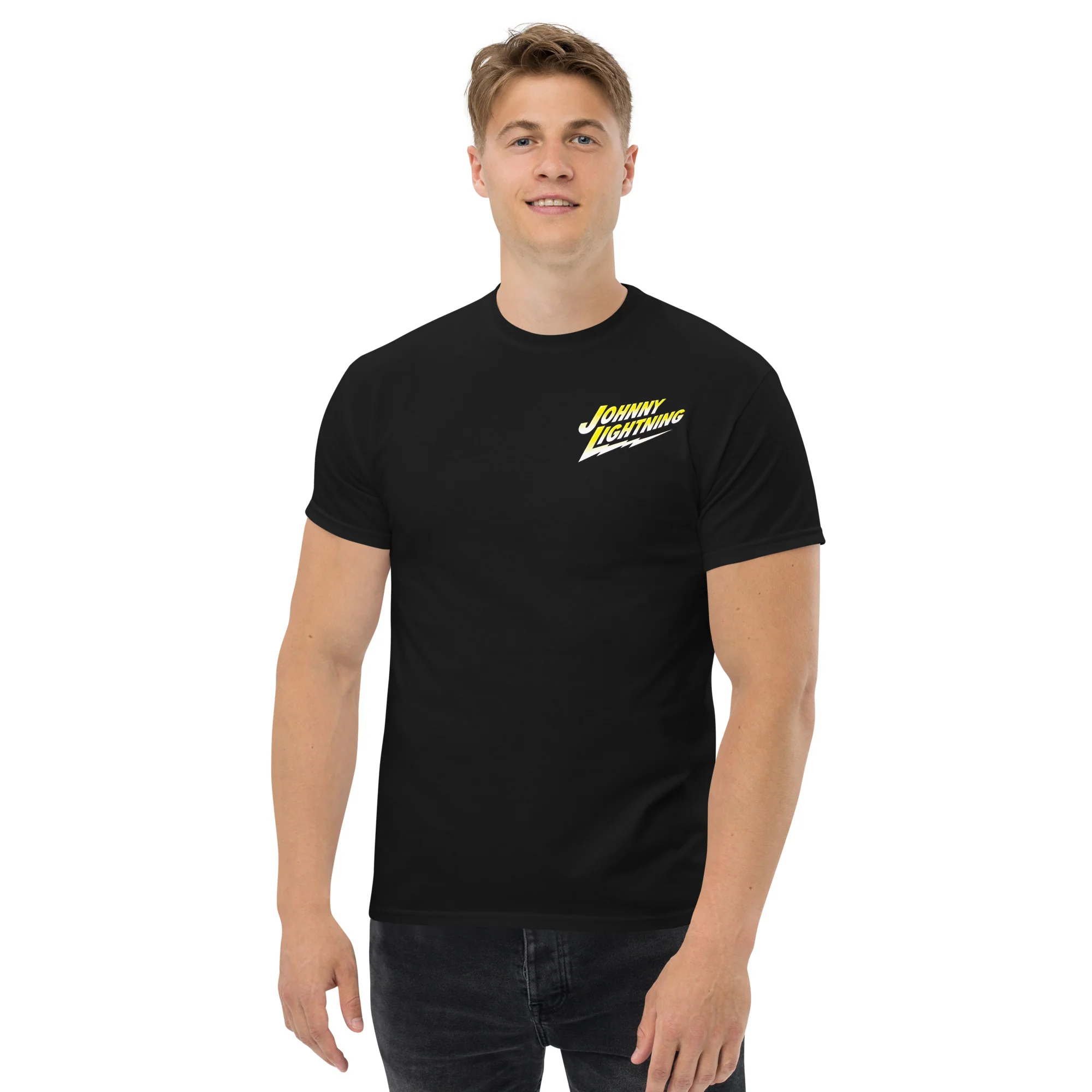 JOHNNY LIGHTNING LOGO PRINTED T-SHIRT (FRONT AND BACK) - Image 4
