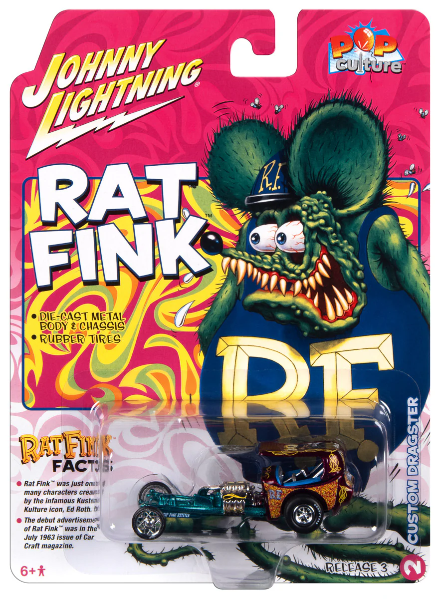 Johnny Lightning Rat Fink Dragster 1:64 Scale Diecast