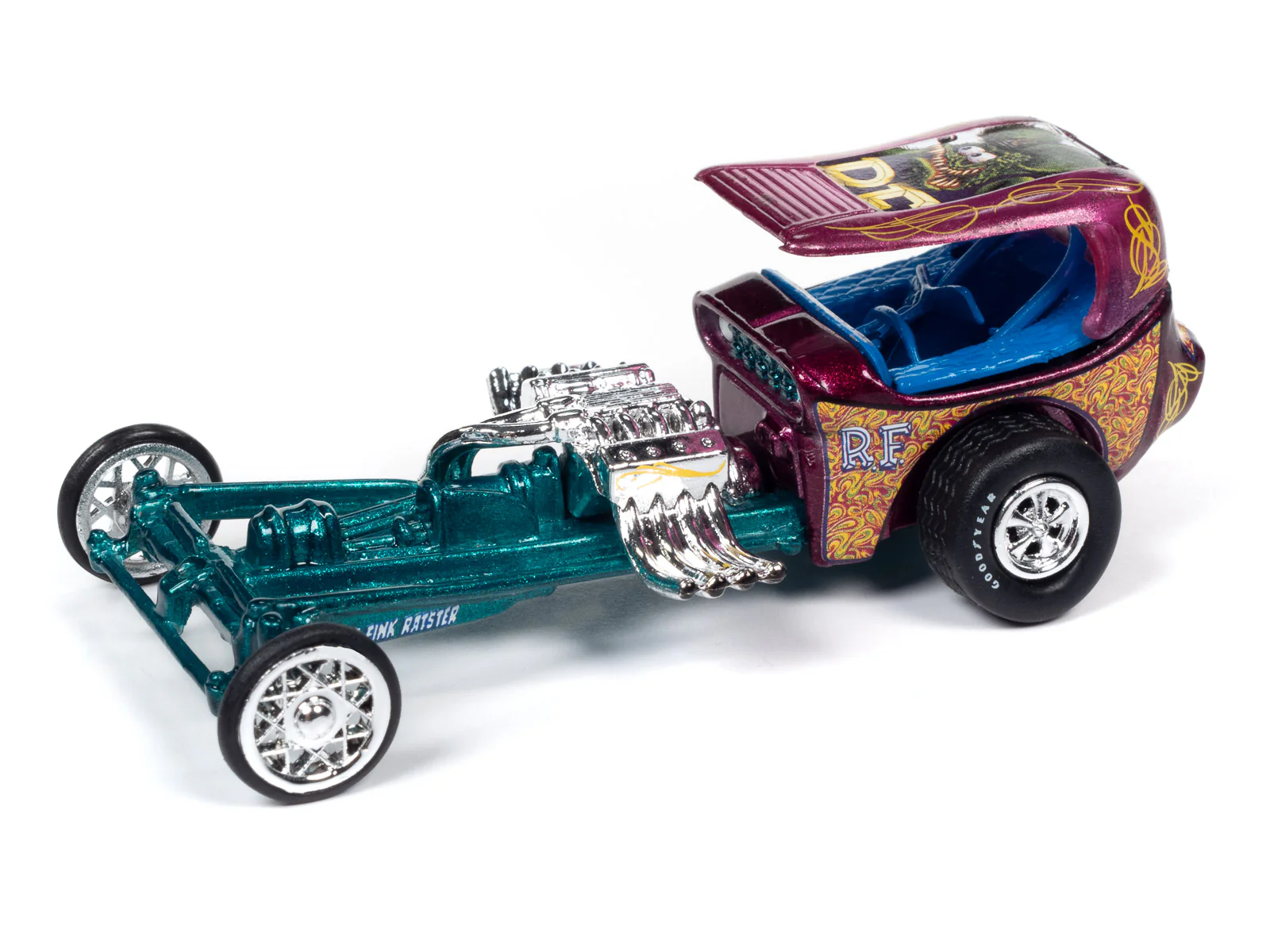 Johnny Lightning Rat Fink Dragster 1:64 Scale Diecast - Image 2