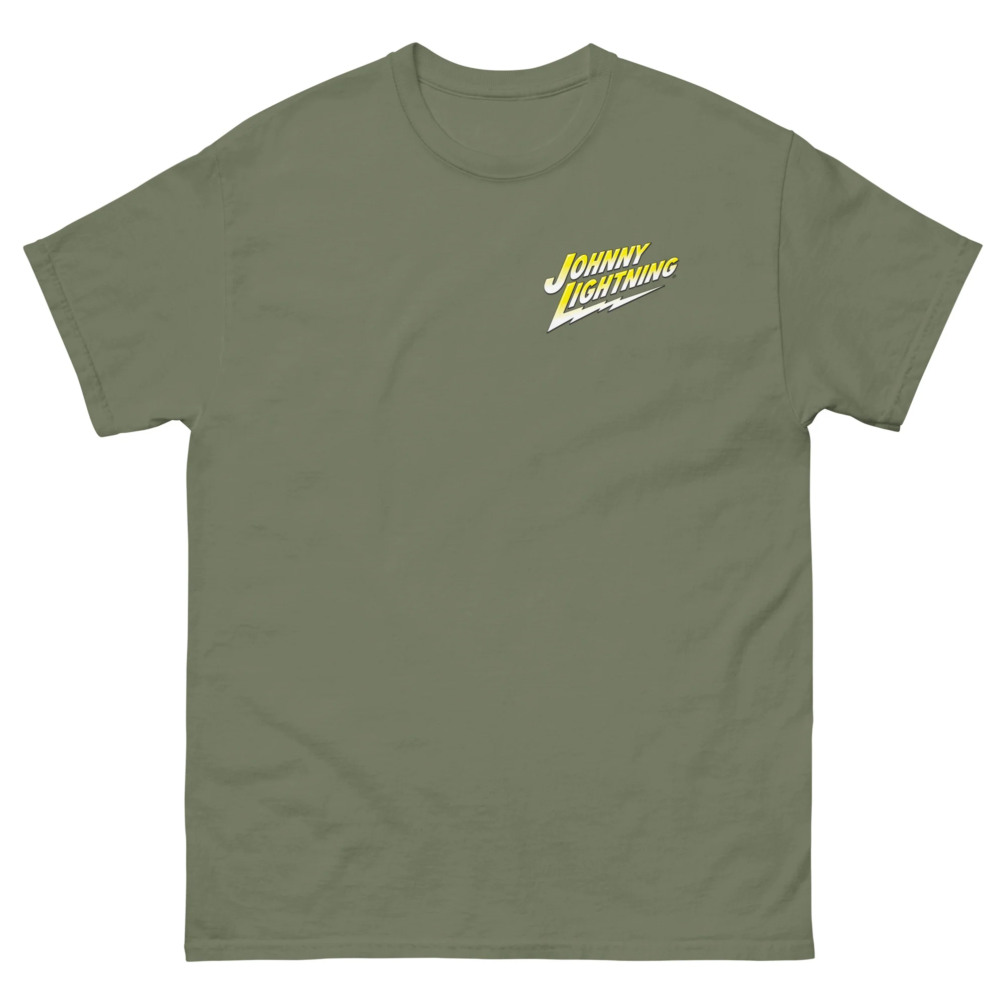 JOHNNY LIGHTNING "SPEED SHOP" LOGO PRINTED T-SHIRT (FRONT AND BACK) - Image 12