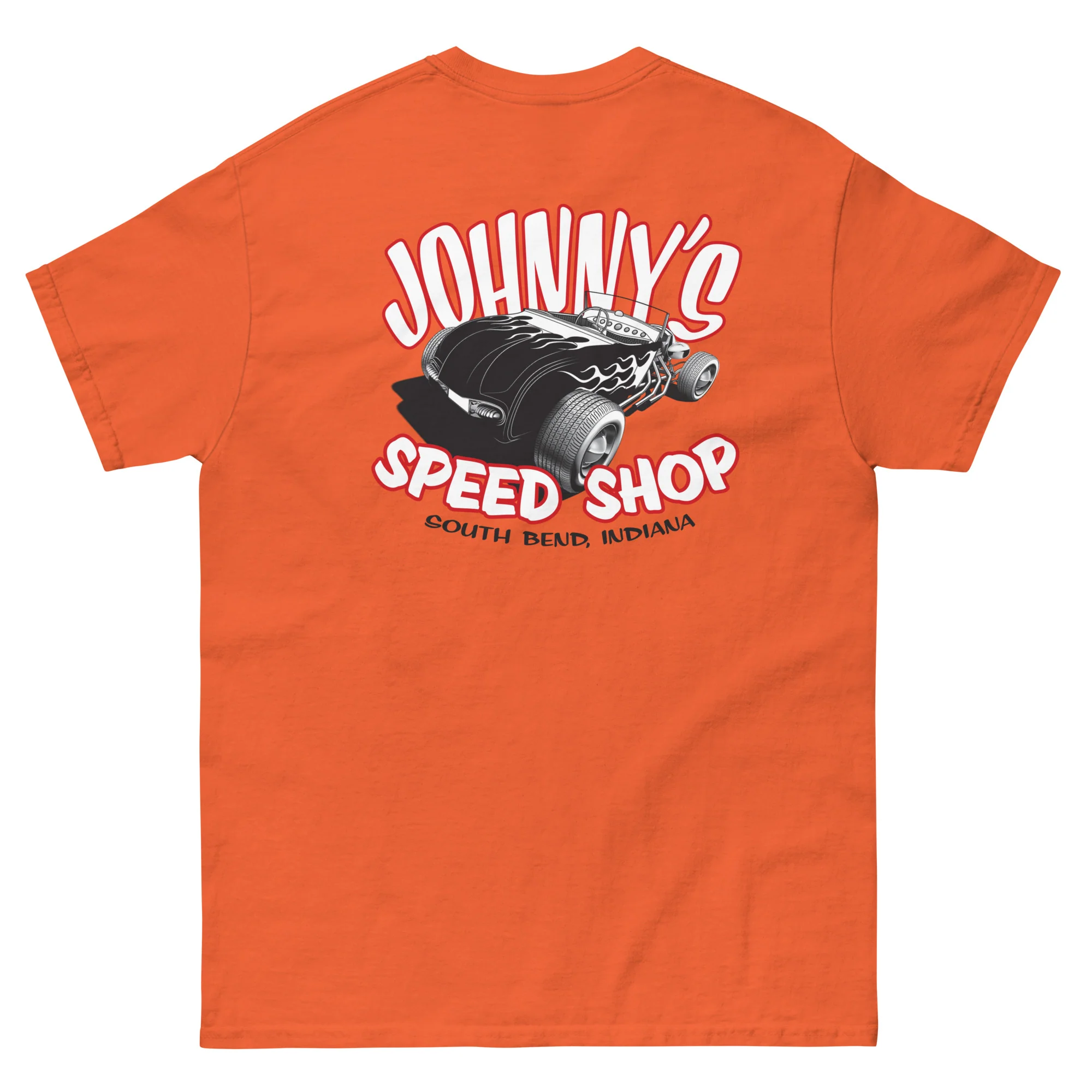 JOHNNY LIGHTNING "SPEED SHOP" LOGO PRINTED T-SHIRT (FRONT AND BACK) - Image 15