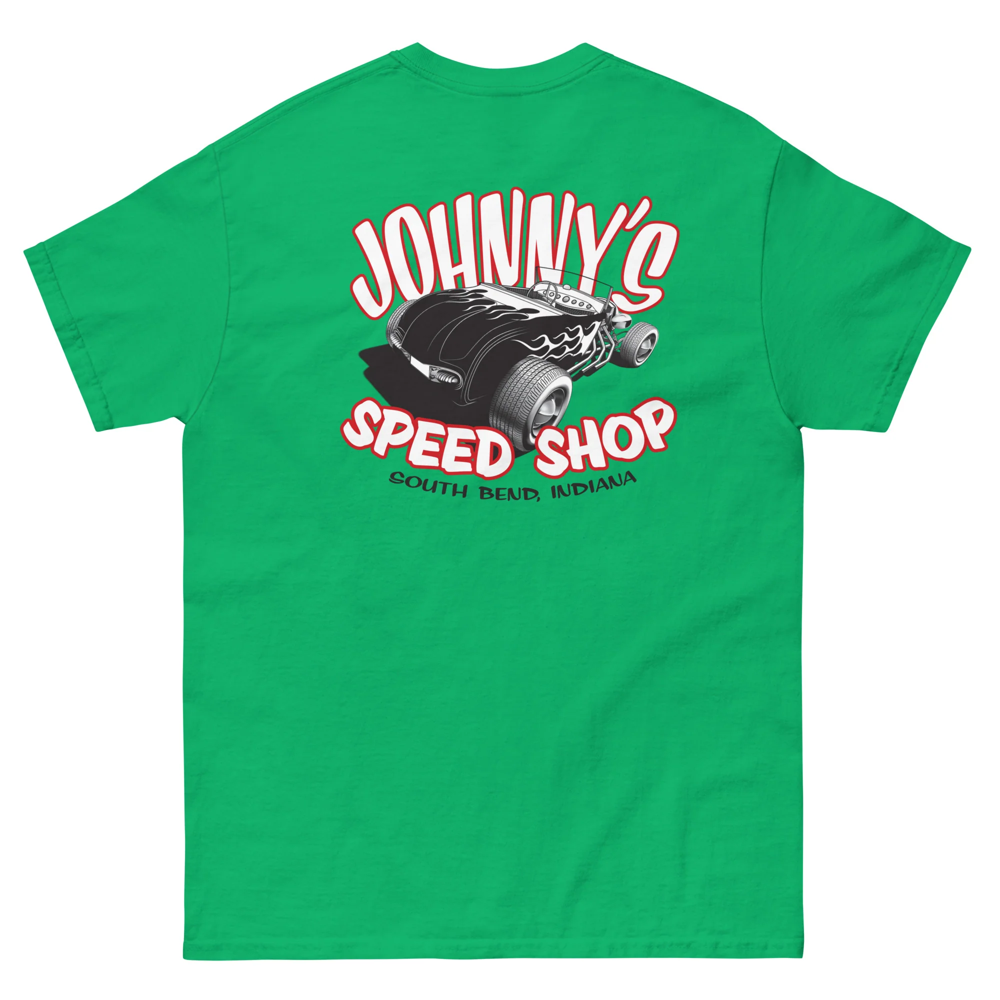 JOHNNY LIGHTNING "SPEED SHOP" LOGO PRINTED T-SHIRT (FRONT AND BACK) - Image 17