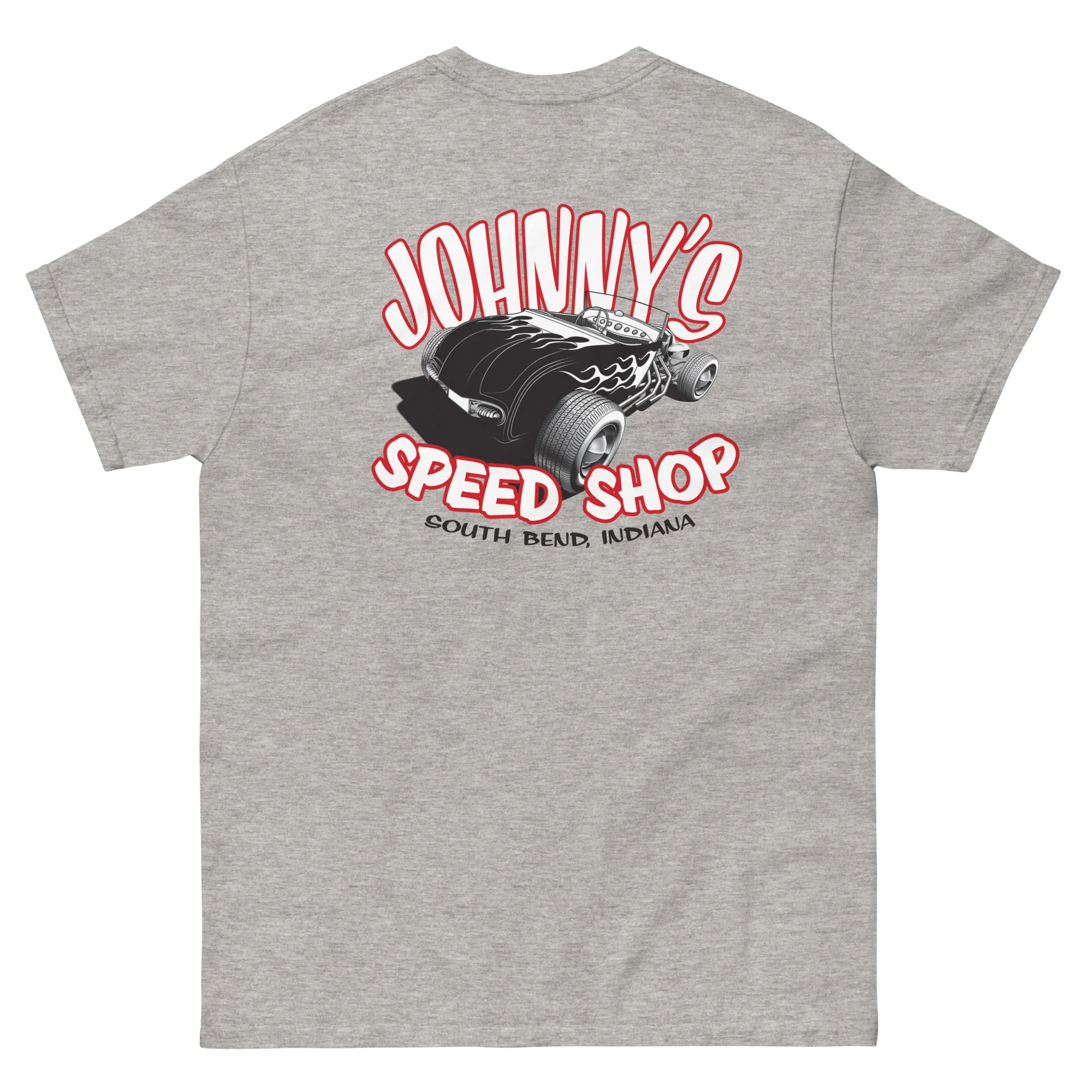 JOHNNY LIGHTNING "SPEED SHOP" LOGO PRINTED T-SHIRT (FRONT AND BACK) - Image 21