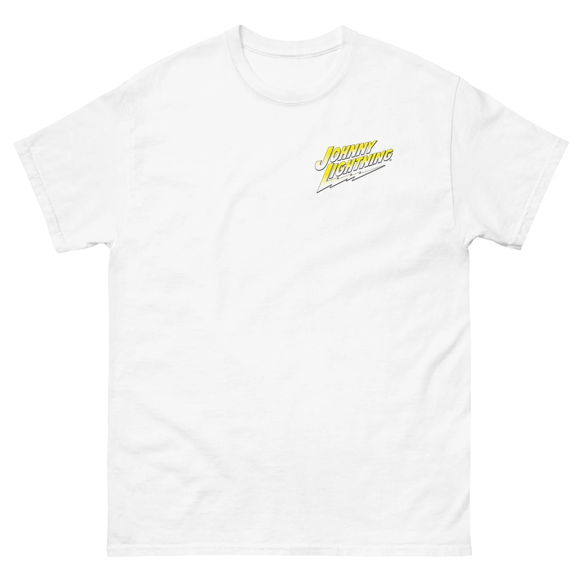 JOHNNY LIGHTNING "SPEED SHOP" LOGO PRINTED T-SHIRT (FRONT AND BACK) - Image 26