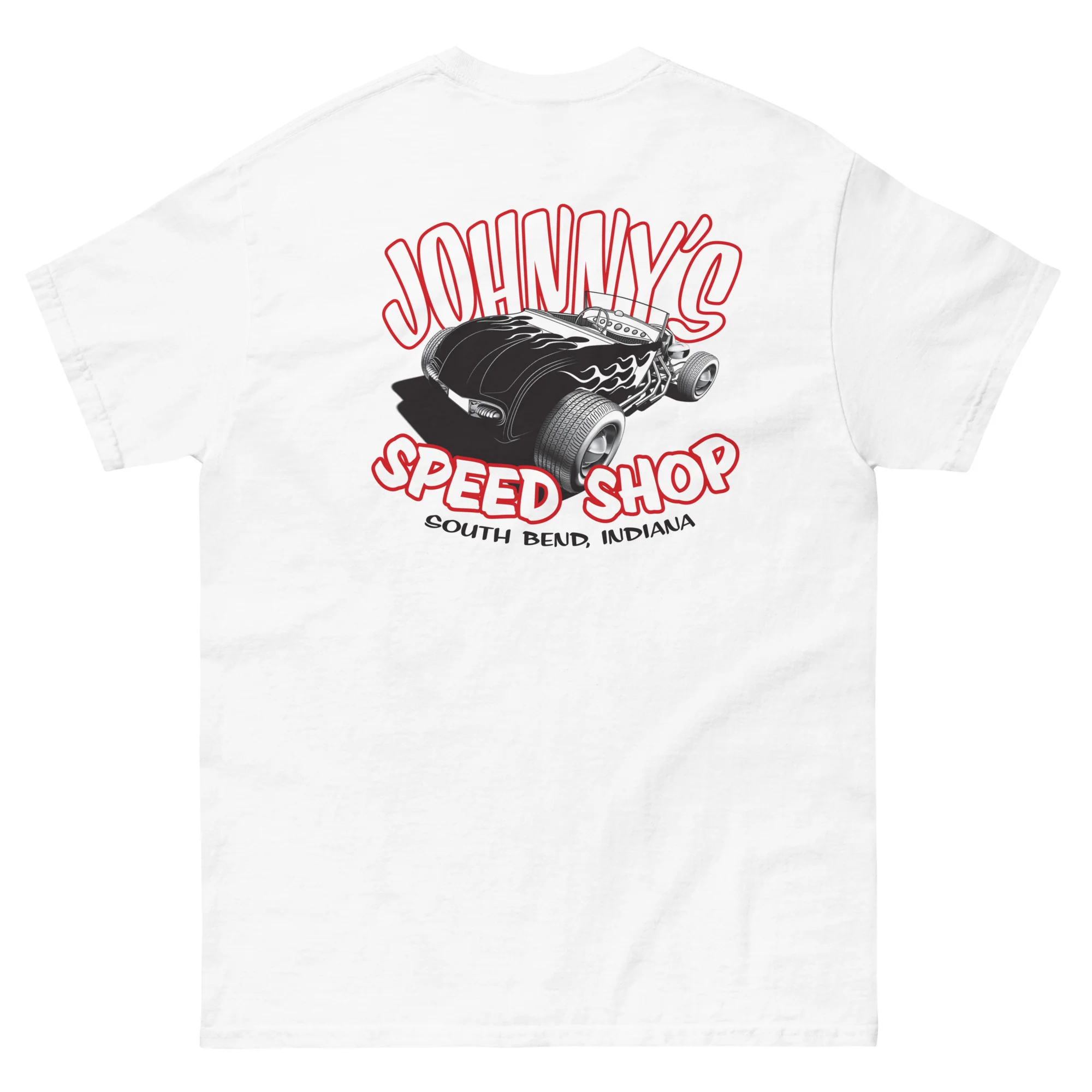 JOHNNY LIGHTNING "SPEED SHOP" LOGO PRINTED T-SHIRT (FRONT AND BACK) - Image 27