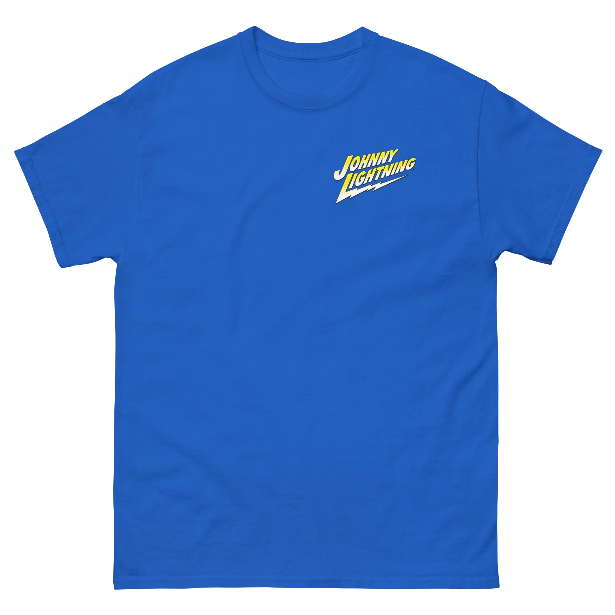 JOHNNY LIGHTNING "SPEED SHOP" LOGO PRINTED T-SHIRT (FRONT AND BACK) - Image 8