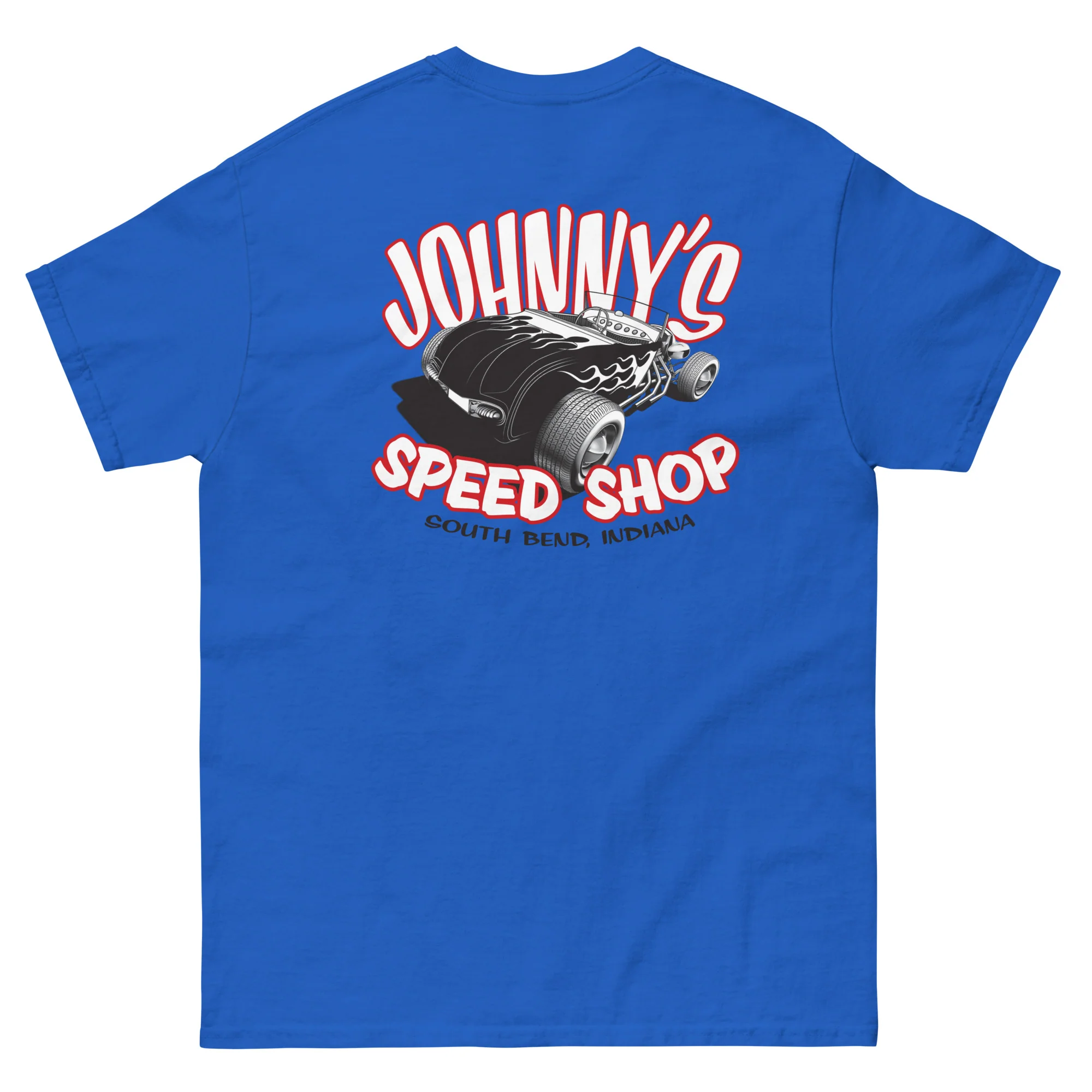 JOHNNY LIGHTNING "SPEED SHOP" LOGO PRINTED T-SHIRT (FRONT AND BACK) - Image 9