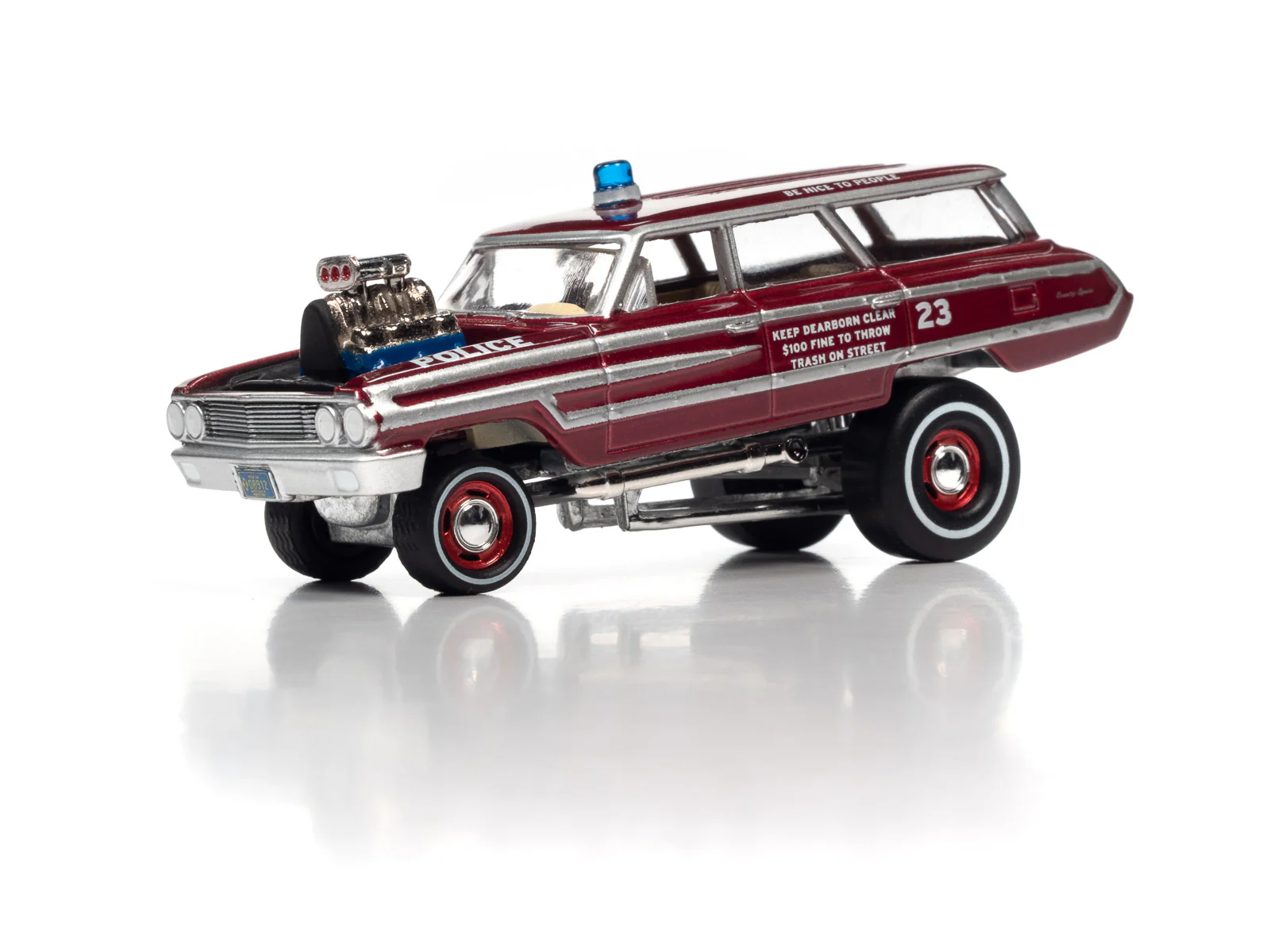 Johnny Lightning Street Freaks Zinger 1964 Ford Country Squire (Auto World Store Exclusive) 1:64 Diecast - Image 3