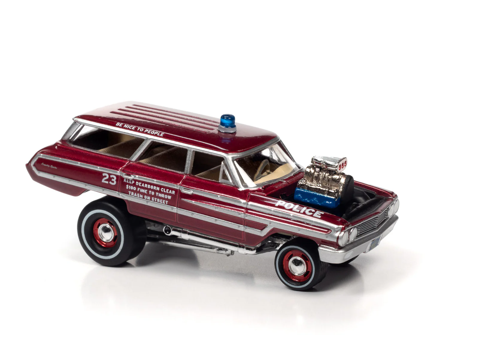 Johnny Lightning Street Freaks Zinger 1964 Ford Country Squire (Auto World Store Exclusive) 1:64 Diecast - Image 4
