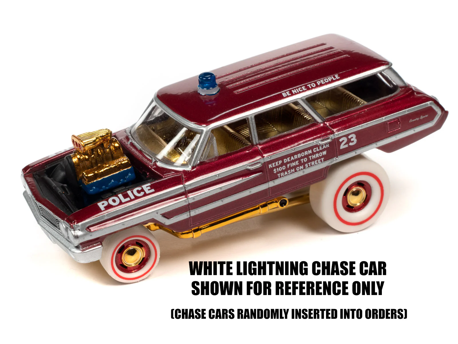 Johnny Lightning Street Freaks Zinger 1964 Ford Country Squire (Auto World Store Exclusive) 1:64 Diecast - Image 6