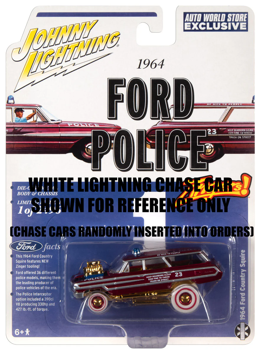Johnny Lightning Street Freaks Zinger 1964 Ford Country Squire (Auto World Store Exclusive) 1:64 Diecast - Image 7