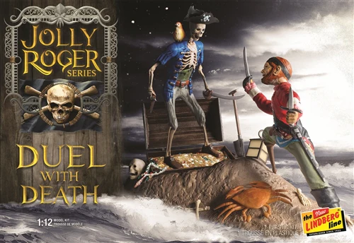 Lindberg Jolly Roger Series: Duel with Death 1:12 Scale Model Kit - Image 4