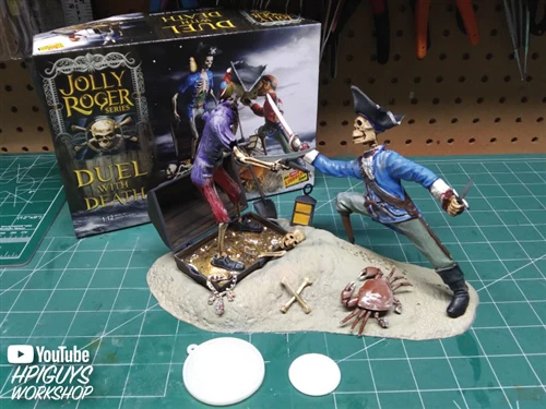 Lindberg Jolly Roger Series: Duel with Death 1:12 Scale Model Kit - Image 5