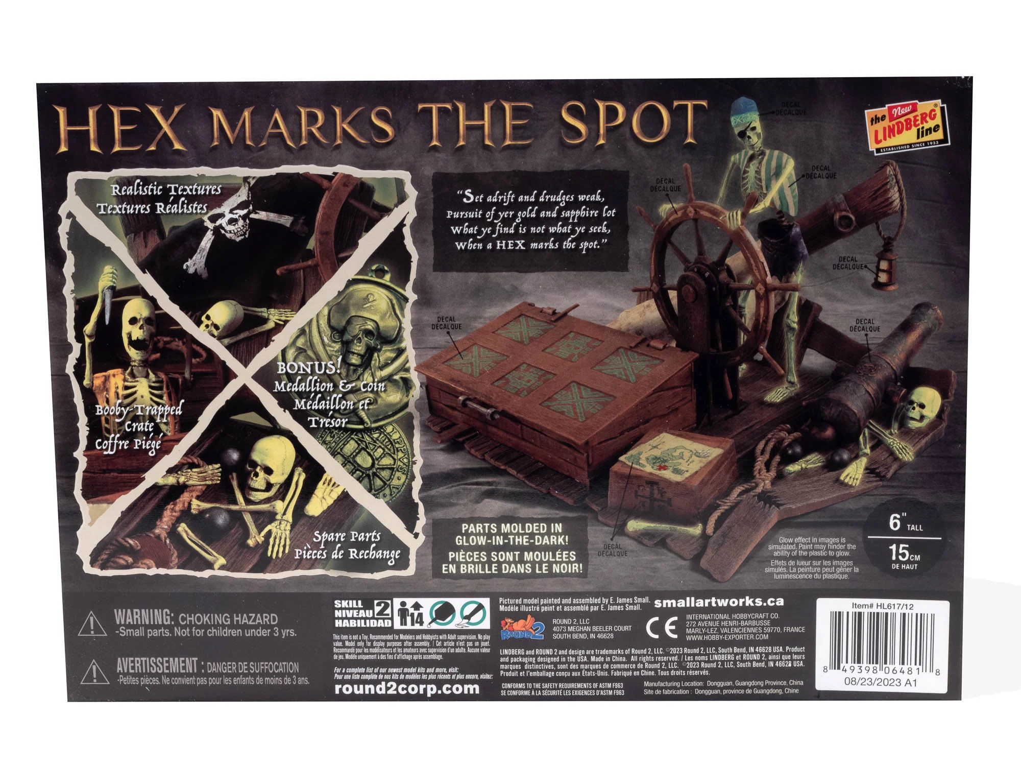 Lindberg Jolly Roger Series: Hex Marks the Spot - Glow Edition 1:12 Scale Model Kit - Image 4
