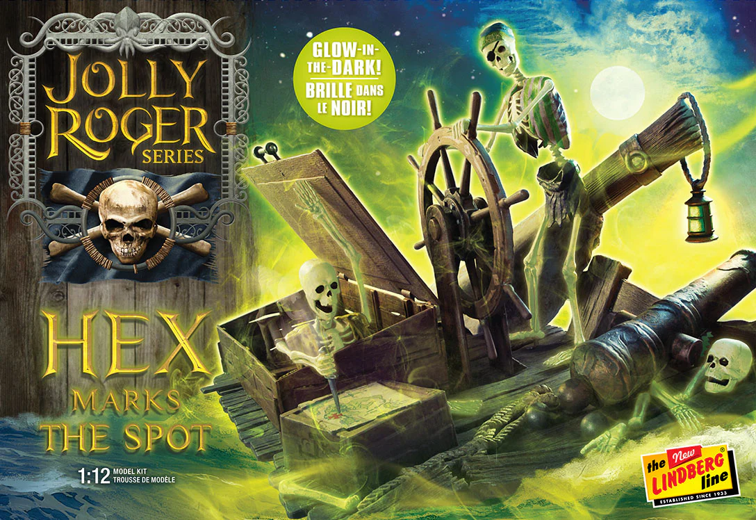 Lindberg Jolly Roger Series: Hex Marks the Spot - Glow Edition 1:12 Scale Model Kit - Image 5