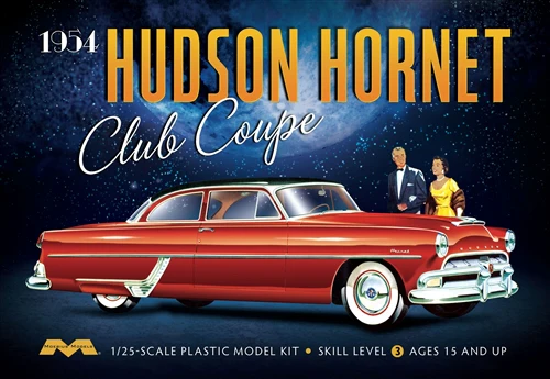 Moebius 1954 Hudson Hornet Coupe 1:25 Scale Model Kit