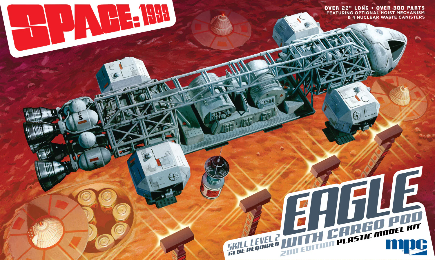 MPC Space 1999: 22" Eagle w/Cargo Pod 1:48 Scale Model Kit - Image 5
