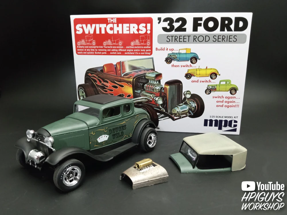 MPC 1932 Ford Switchers Roadster/Coupe 1:25 Scale Model Kit - Image 6