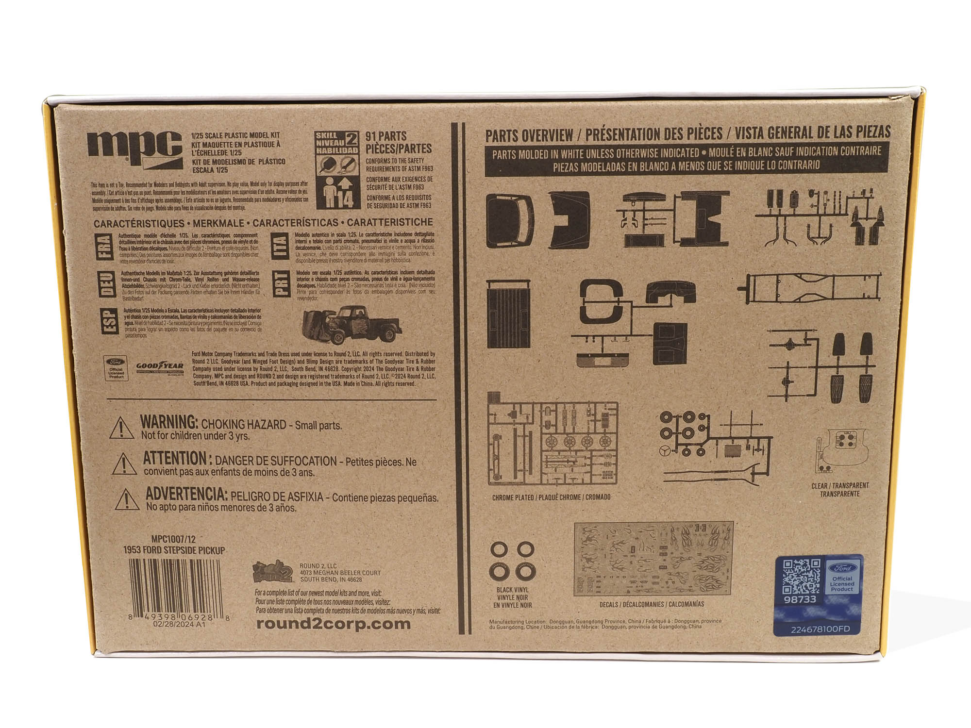 MPC 1953 Ford Pickup Flip-Nose 1:25 Scale Model Kit - Image 6