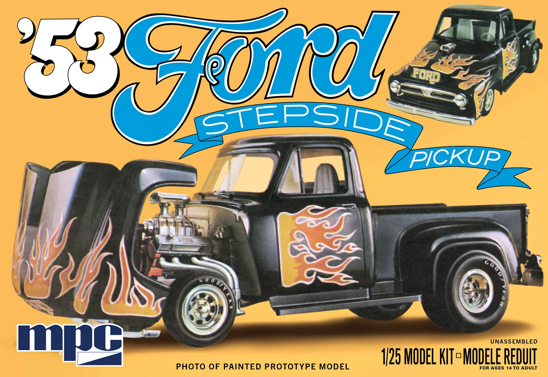 MPC 1953 Ford Pickup Flip-Nose 1:25 Scale Model Kit - Image 7