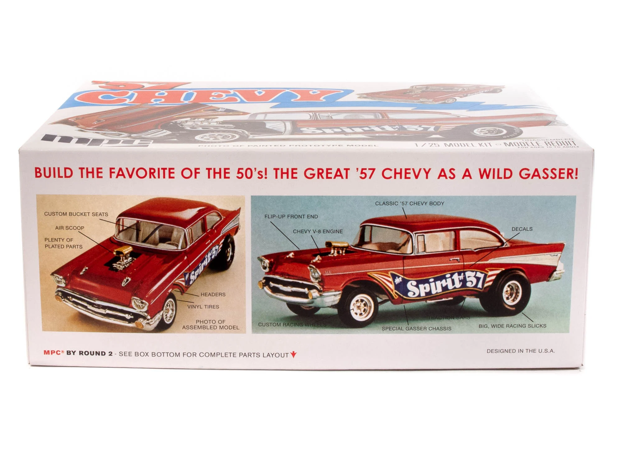 MPC 1957 Chevy Bel Air "Spirit of 57" 1:25 Scale Model Kit - Image 3