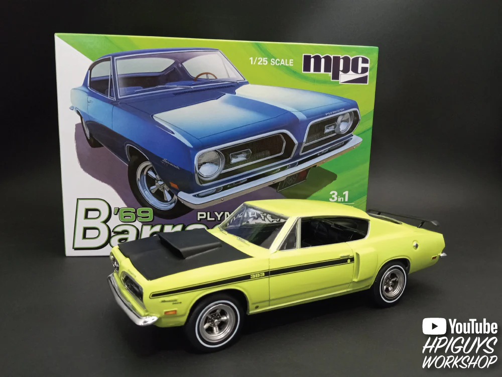 MPC 1969 Plymouth Barracuda 1:25 Scale Model Kit - Image 6